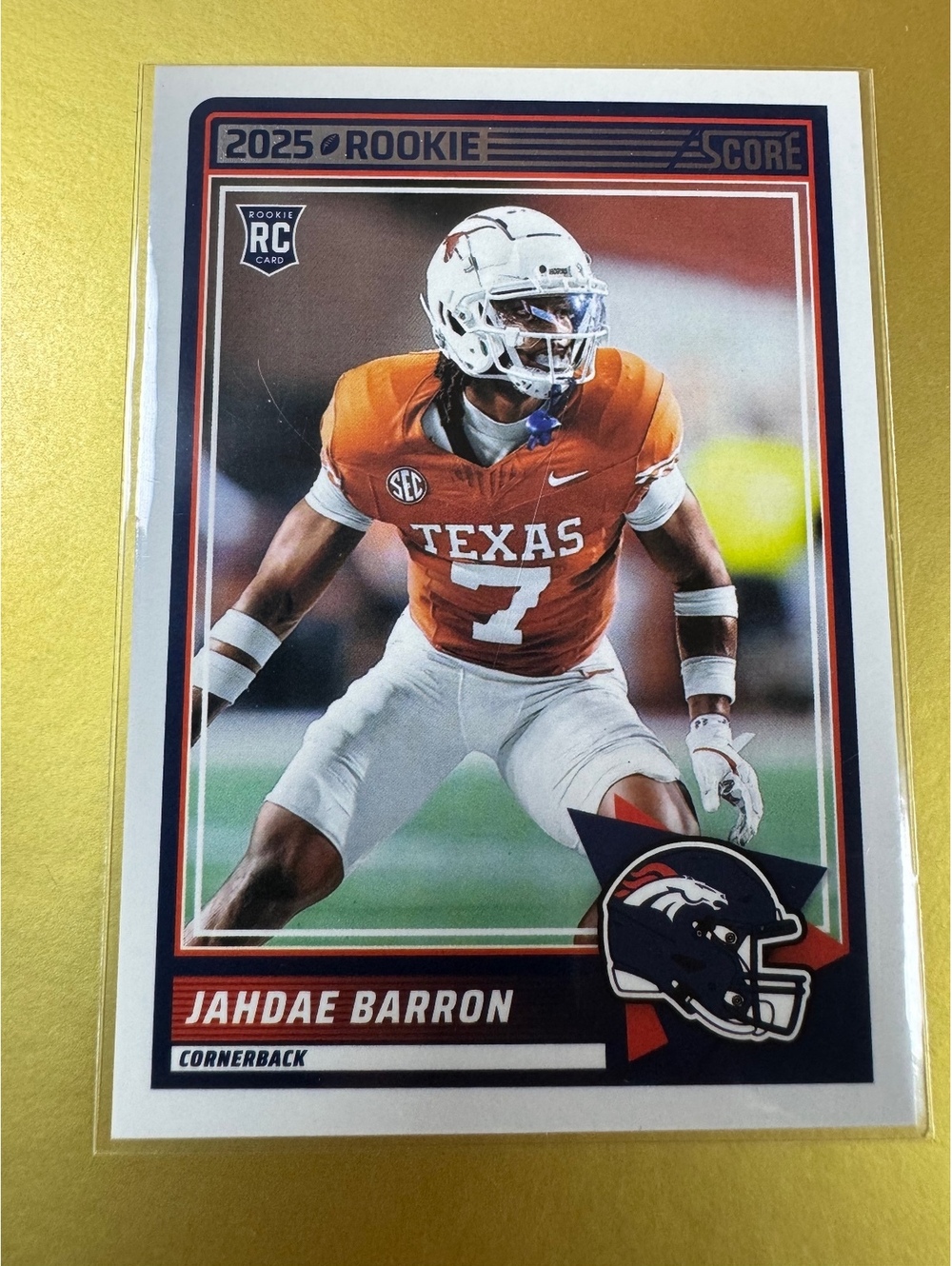 2025 Score Jahdae Barron Denver Broncos Rookie Card